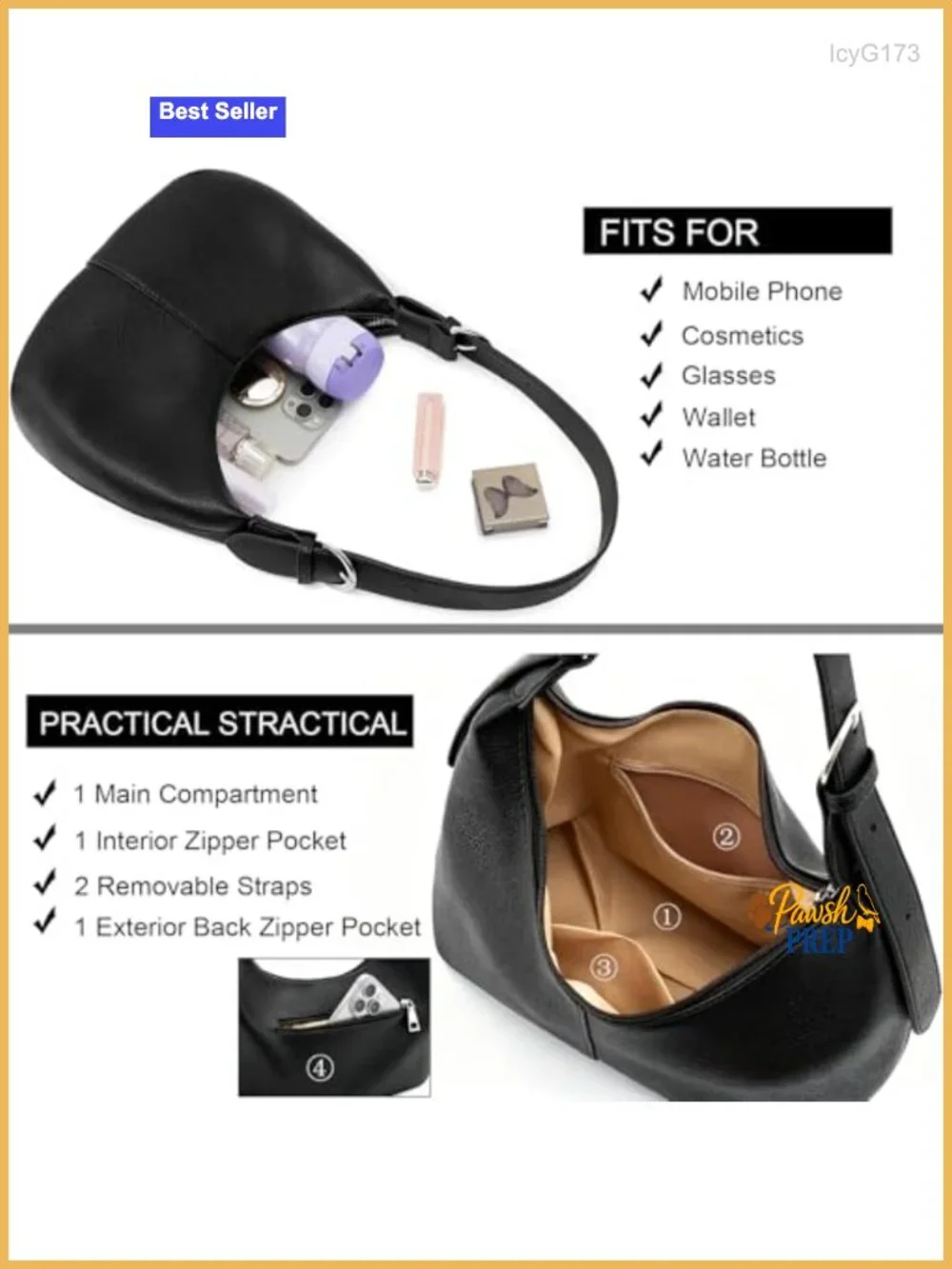 Hobo Bags Women Slouchy Shoulder Handbag Crossbody Purse PU Leather
